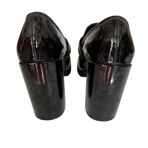 Steve Madden Glossy Black Platform Loafers. Size 11M - Picture 5 of 12